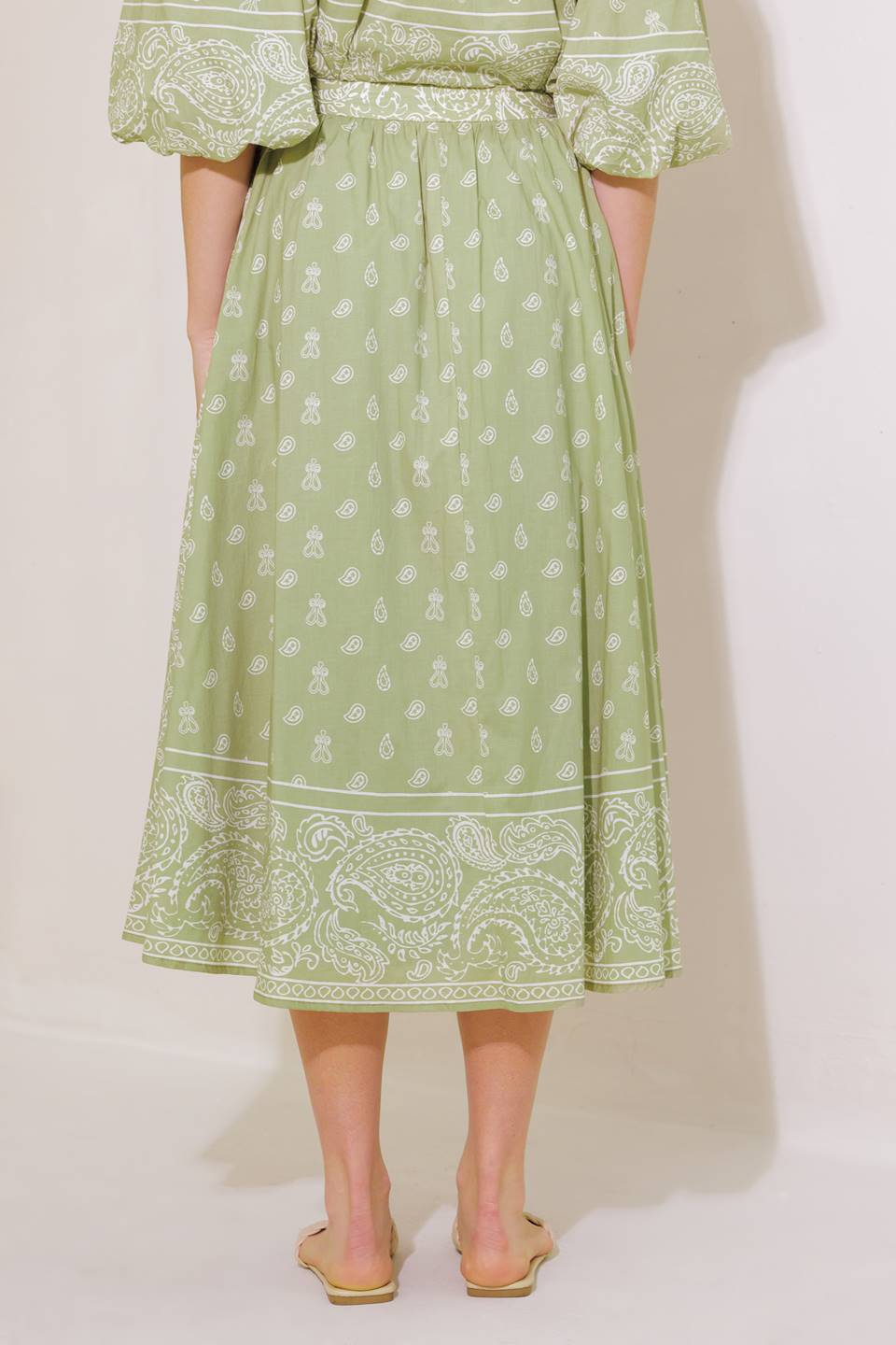 THE MORE THE MERRIER WOVEN FULL MIDI SKIRT Flying Tomato